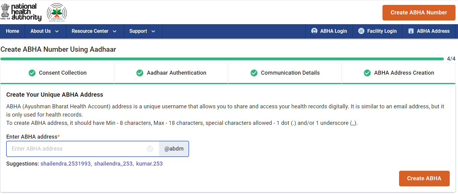 ABHA Health Card Download