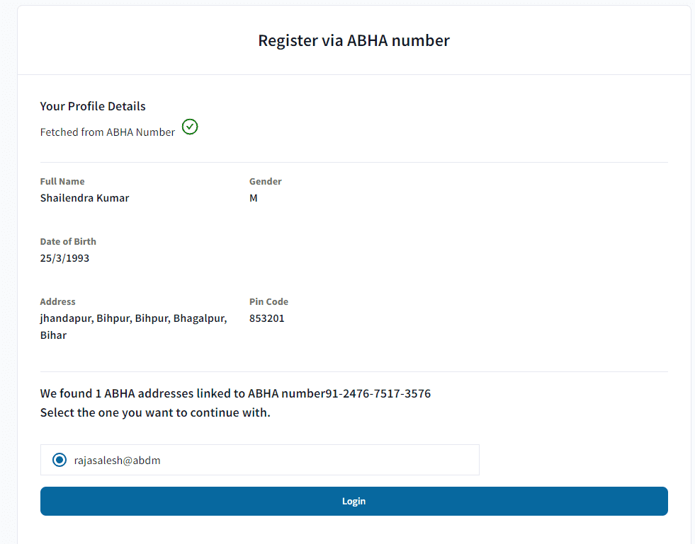 ABHA Health Card Download