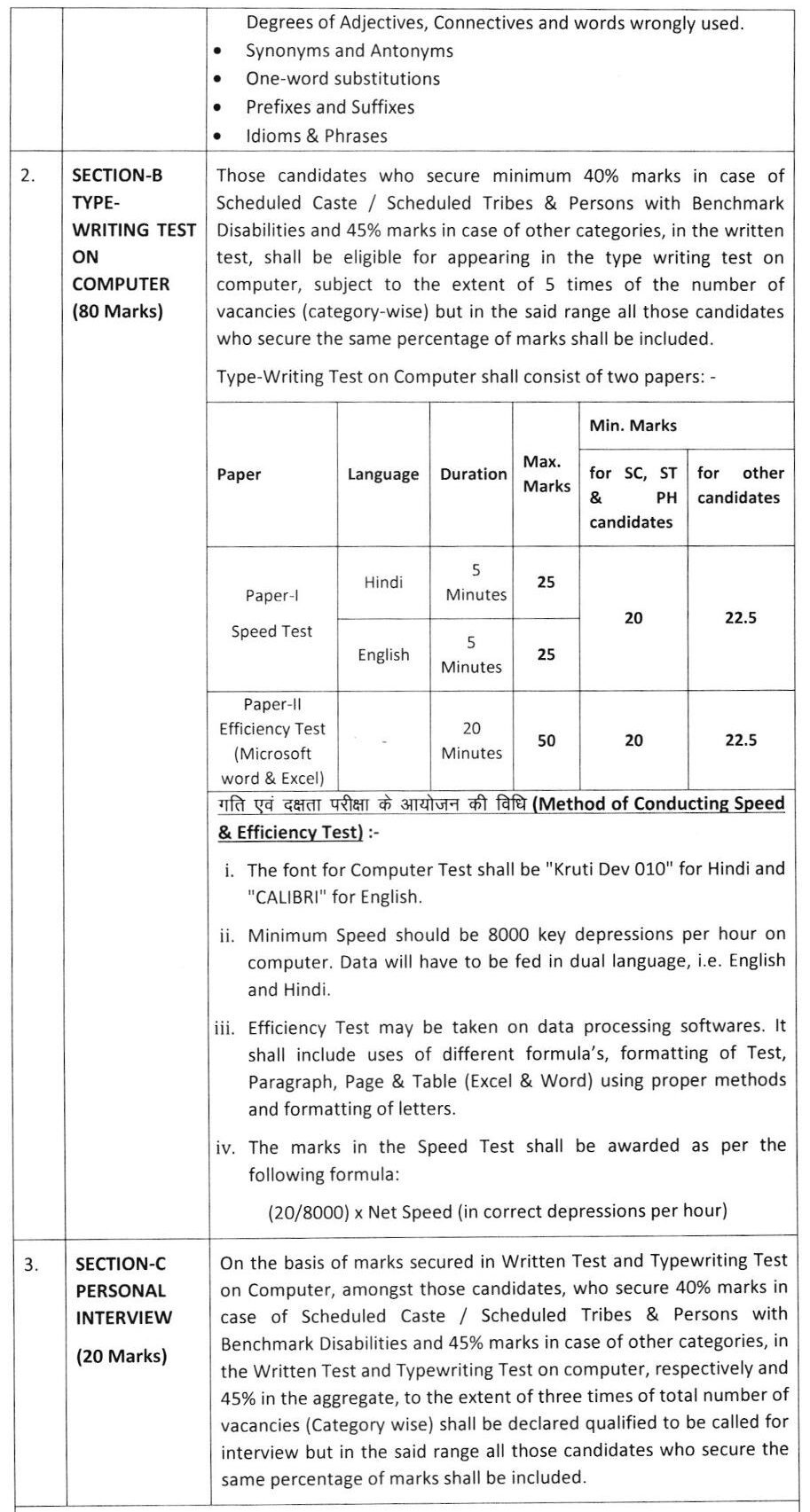 Rajasthan High Court Result