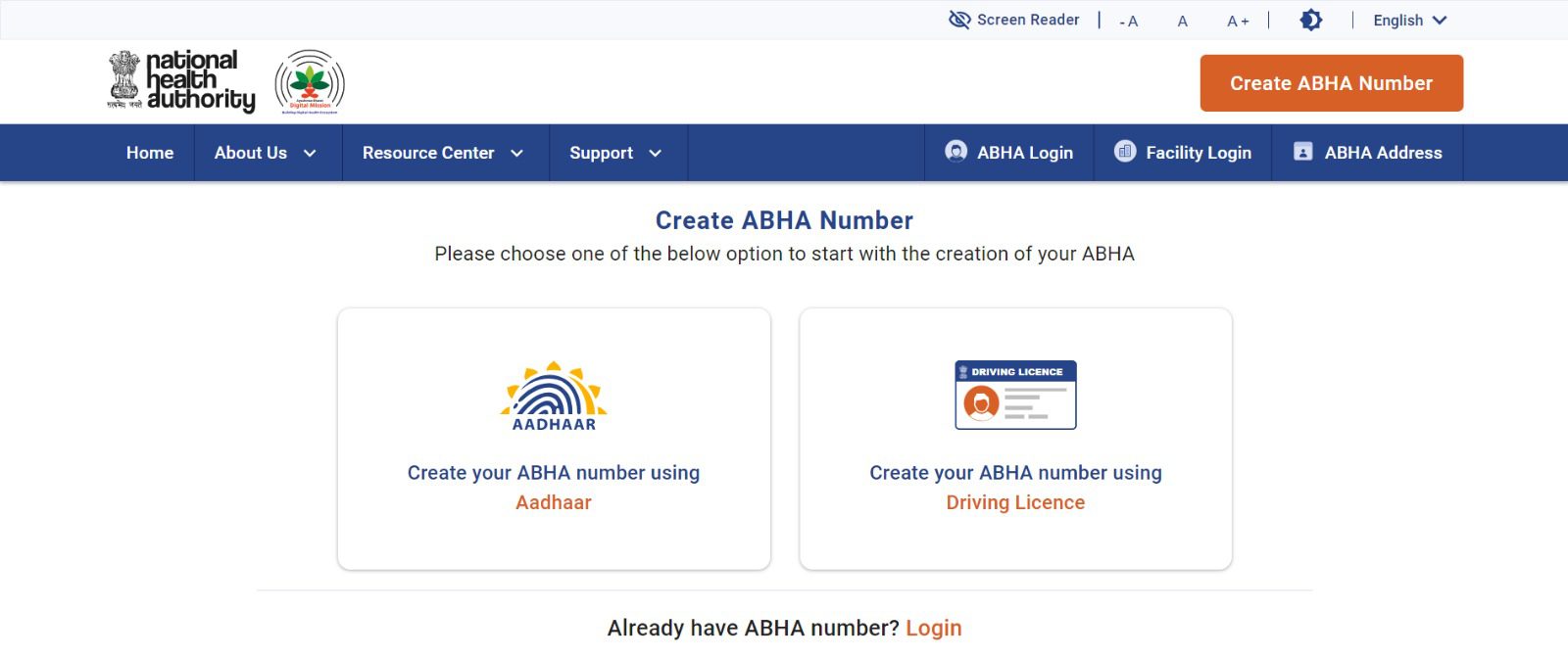 ABHA Health Card Download